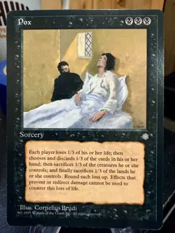 MTG Magic the Gathering Ice Age Pox - Image 1