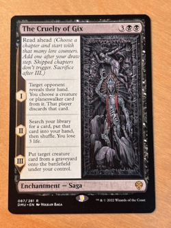 Magic the Gathering MTG The Cruelty of Gix Dominaria United NM - Image 1