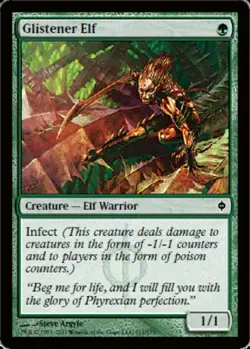 4x Glistener Elf NM-Mint, English New Phyrexia MTG Magic - Image 1