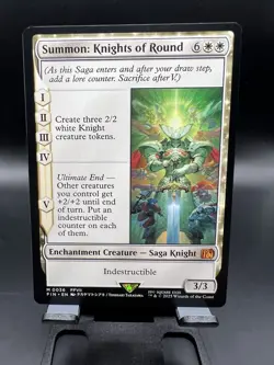 Summon: Knights Of Round Mythic 0036 Final Fantasy Mtg Near Mint Condition - Image 1