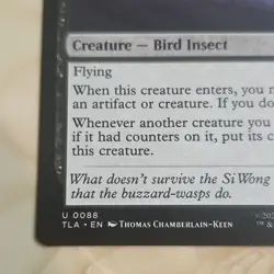 Buzzard-Wasp Colony 0088 Magic TLA Creature Uncommon Black 2025 Chamberlain-Keen - Image 5