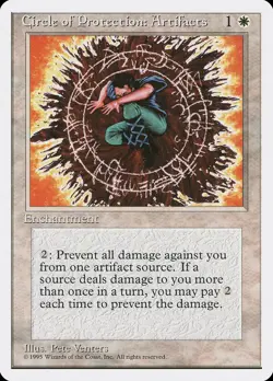 Circle of Protection: Artifacts (13) – Fourth Edition – MTG Magic the Gathering - Image 1