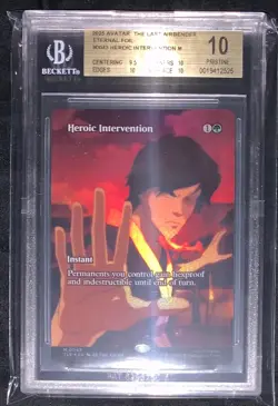 Heroic Intervention Borderless Foil BGS 10 Graded Avatar MTG - Image 1