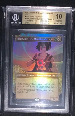 Toph, the First Metalbender Showcase Foil BGS 10 Graded Avatar MTG - Image 1