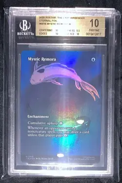 Mystic Remora Borderless Foil BGS 10 Graded Avatar: The Last Airbender MTG - Image 1
