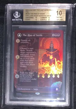 The Rise of Sozin Borderless Foil BGS 10 Graded Avatar MTG - Image 1