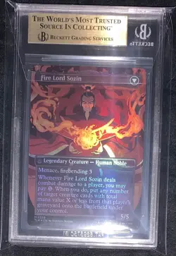 The Rise of Sozin Borderless Foil BGS 10 Graded Avatar MTG - Image 2