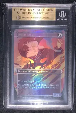 The Legend of Roku Borderless Foil BGS 10 Graded Avatar MTG - Image 2