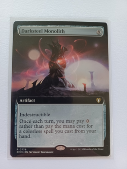Darksteel Monolith | Extended Art | Commander Masters - LP English MTG - Image 1