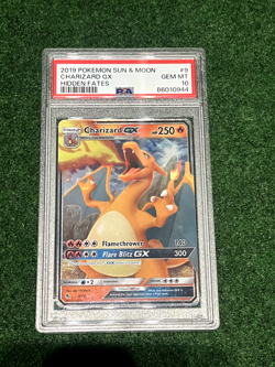 2019 POKEMON SUN & MOON HIDDEN FATES #9 CHARIZARD GX PSA 10 - Image 1