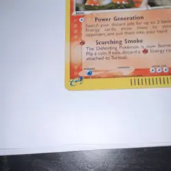 Pokemon Torkoal 80 HP Holo Rare EX Dragon Basic 13/97 2003 TCG Card - Image 5