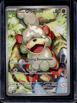 2024 Pokemon Twilight Masquerade Hisuian Growlithe #181/167 - Image 1