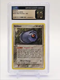 BELDUM 2004 POKEMON BASE SET BLACK STAR PROMO #022 CGC 10 - Image 1