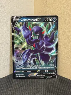 Pokemon TCG Grimmsnarl V SWSH057 Black Star Promo Holo Ultra Rare Promo MINT - Image 1