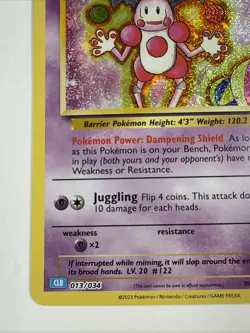 Basic Pokemon Mr. Mime Pokemon: Trading Card Game Classic 013/034 Holo Classic - Image 4