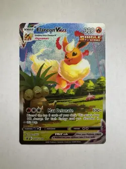 Pokemon TCG Flareon VMAX SWSH180 Black Star Promo 🔥 NM Pokemon Card - Image 1