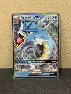 Pokemon TCG Gyarados GX 16/68 SM Hidden Fates Ultra Rare Holo GX MINT - Image 1