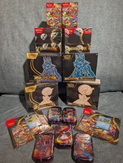 Pokemon TCG: Mega Evolution - ETBs, Booster Boxes, B Bundles, 3pk Blisters, Tins - Image 1