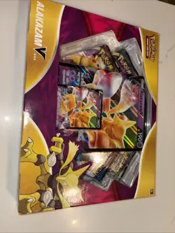 Pokemon TCG: Alakazam V Box New And Factory Sealed 4 Booster Packs w/ Foil Promo - Image 1