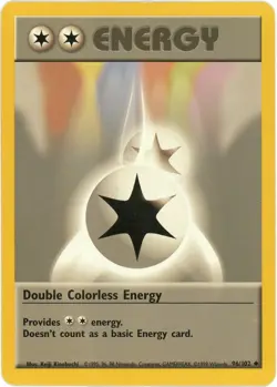 1999 Double Colorless Energy - 096/102 - Base Set - Pokemon LP English - Image 1