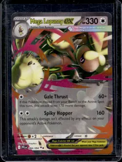 2025 Pokemon Phantasmal Flames Mega Lopunny ex Double Rare #084/094 - Image 1