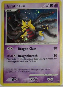 Fart Swirl 🌀 Giratina 28/127 Cosmos Holo Bleed Error Rare Pokemon TCG ✨ - Image 2