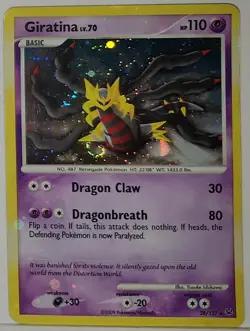 Fart Swirl 🌀 Giratina 28/127 Cosmos Holo Bleed Error Rare Pokemon TCG ✨ - Image 3