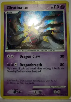Fart Swirl 🌀 Giratina 28/127 Cosmos Holo Bleed Error Rare Pokemon TCG ✨ - Image 4