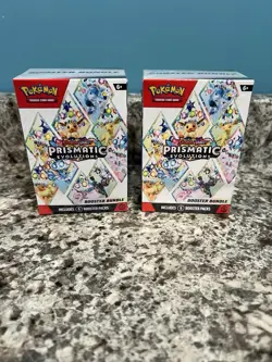 Pokemon TCG:Prismatic Evolutions Booster Bundle LOT OF 2 Factory Sealed - Image 1