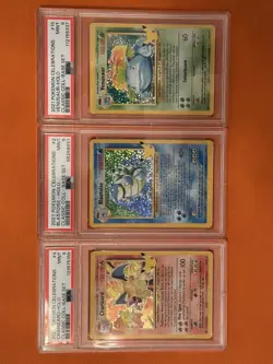 Nintendo Pokemon Celebrations Venusaur Blastoise Charizard PSA 9 Holo Lot - Image 1