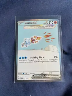 Pokemon Eiscue EX 222/197 SV03 Obsidian Flames Illustration Rare Holo (English) - Image 1