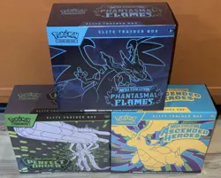 Pokemon TCG Ascended Heroes Phantasmal Flames & Perfect Order ETB Lot Of 3 NEW! - Image 1