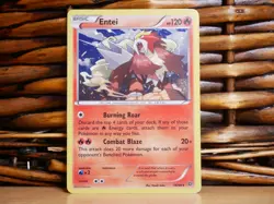 Pokemon ENTEI 14/98 COSMOS HOLO SWIRL| LP Light Play | XY Ancient Origins | 2015 - Image 2