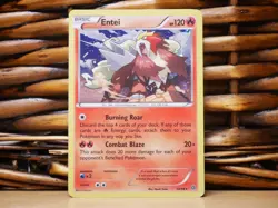Pokemon ENTEI 14/98 COSMOS HOLO SWIRL| LP Light Play | XY Ancient Origins | 2015 - Image 3