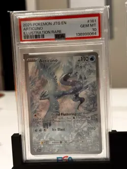 Pokemon Articuno 161/159 Sv09 Journey Together Illustration Rare PSA 10 2025 - Image 1