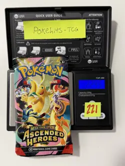 (HEAVY)🔥 22.45g Pokemon TCG Ascended Heroes Booster Pack Factory Sealed✅ - Image 1