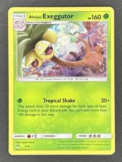 Alolan Exeggutor 002/012 McDonald's 2019 Pokemon TCG Holo - Image 1