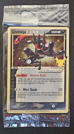 SWIRL SEALED Greninja Gold Star SWSH144 Black Star Promos Holo Pokemon 2021 NM - Image 1