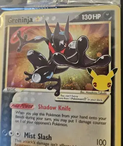 SWIRL SEALED Greninja Gold Star SWSH144 Black Star Promos Holo Pokemon 2021 NM - Image 2