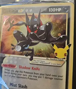 SWIRL SEALED Greninja Gold Star SWSH144 Black Star Promos Holo Pokemon 2021 NM - Image 3