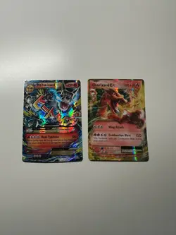 Mega Charizard EX 12/83 (MP) + Charizard EX 12/108 (NM) – Pokemon Charizard Lot - Image 1