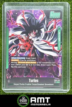 Turles Alternate Art Leader Dragon Ball Super Fusion World Saiyan's Pride FB08 - Image 2