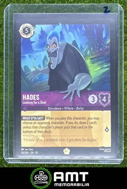 Hades Looking For a Deal Legendary Disney Lorcana Whispers in The Well 56/204 #2 - Image 1