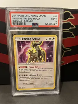 Pokemon TCG Shining Arceus Shining Legends 57/73 Holo Shiny Holo Rare PSA 9 Mint - Image 1