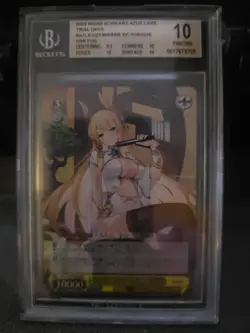 2022 WEISS SCHWARZ JPN AZUR LANE TRIAL DECK-RRR #T36 VICTORIOUS BGS 10 - Image 1
