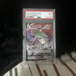 2022 Pokemon Silver Tempest #TG20 Full Art Rayquaza VMAX English PSA 9 - Image 1