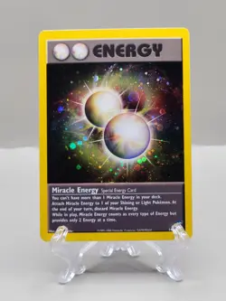 Pokemon Neo Discovery Miracle Energy Holo Rare W/Swirl 16/105 LP - Image 1