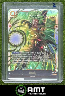 Broly Secret Rare 2025 Dragon Ball Super: Fusion World Saiyan's Pride FB08-122 2 - Image 1