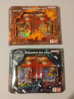 One Piece TCG Illustration Box Vol 5 and Vol 6 BUNDLE FACTORY SEALED - Image 1