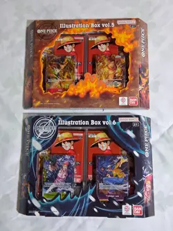 One Piece TCG Illustration Box Vol 5 and Vol 6 BUNDLE FACTORY SEALED - Image 1
